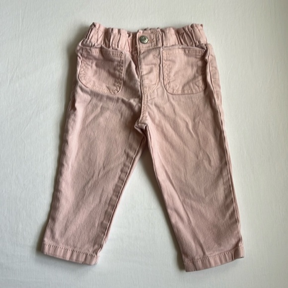 Pink Osh Kosh B’gosh Baby Girl Relaxed Fit Paperbag Pants Size 18 Months - Picture 2 of 4